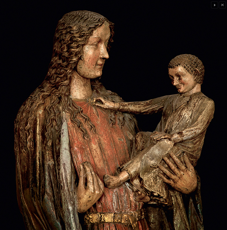 Fuststrasse Madonna - detail © Dom- und Diözesanmuseum Mainz, Foto: Marcel Schawe, Frankfurt a. M.