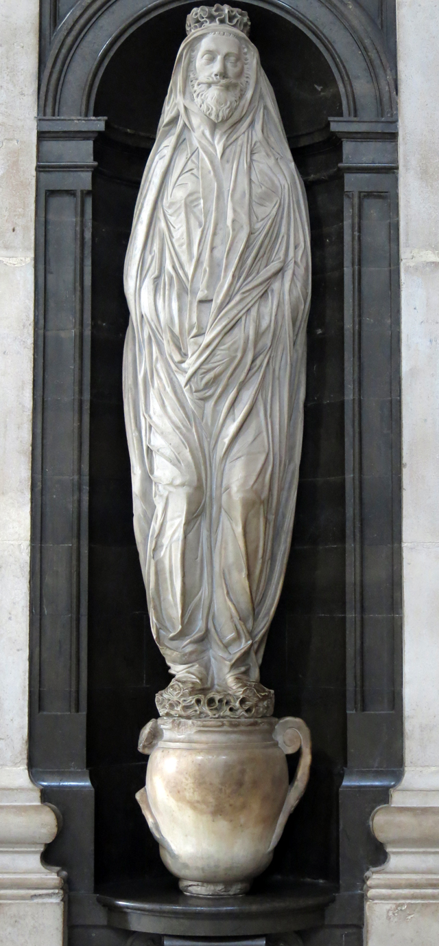 John Donne Burial Monument in St. Paul's Cathedral in London 1633